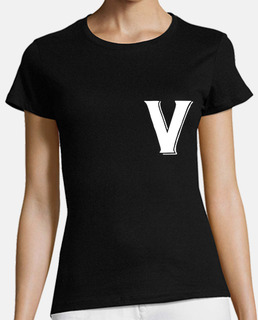 T-shirt V come Vendrame donna