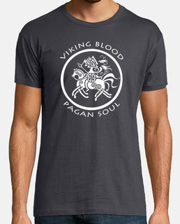 t-shirt viking blood pagan soul