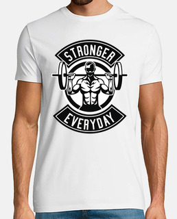 t-shirt weight lifting gym stronger everyday workout gym