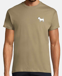 t-shirt westie minimaliste
