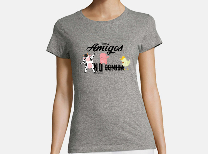 women animals are friends not food t-shirt | tostadora women animals are friends not food t-shirt | tostadora