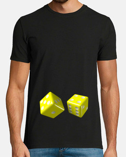 t-shirt yellow black dice