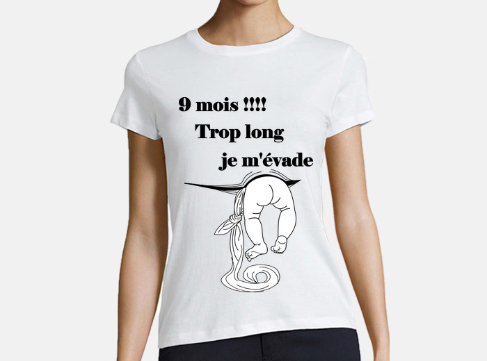 Tee shirt t shirt grossesse amusant humour fc tostadora