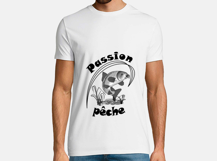 Tee shirt t shirt pecheur carpe passion tostadora