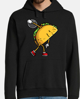 taco con occhiali da sole lanciando dis
