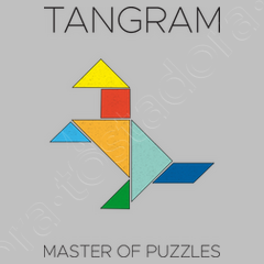 Sudadera para ninos con capucha tangram . laTostadora