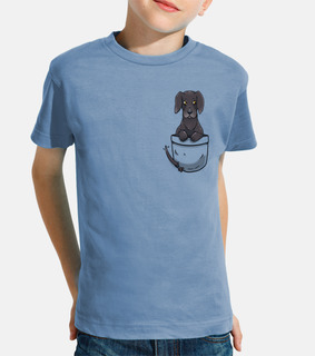 tascabile simpatico cane alano - maglietta per bambini