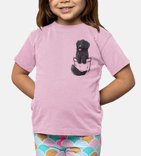tascabile simpatico cane di terranova - camicia per bambini