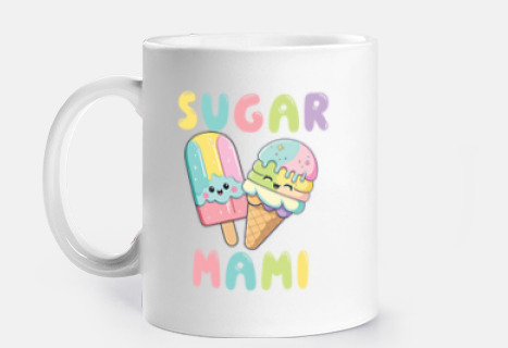 tasse de maman de sucre de fête des mères