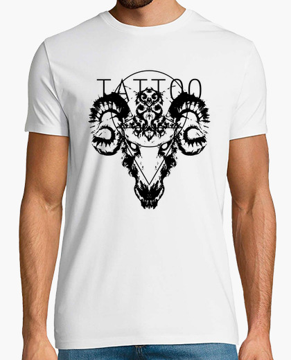 Camiseta Tattoo Geometric Goat Tatuaje Geometria Animales Cabra
