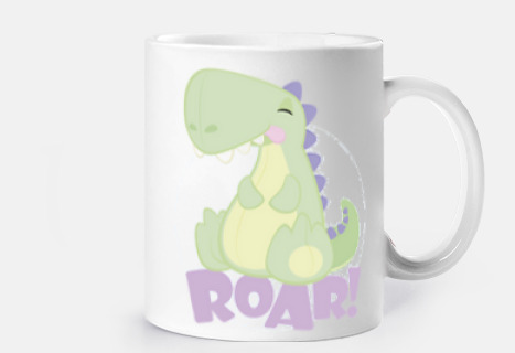 Taza Peluche Dinosaurio