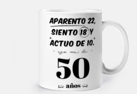 Taza Regalo 50 aniversario Aparento N