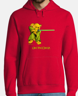 teddy bear padawan auberesh man - hooded sweatshirt