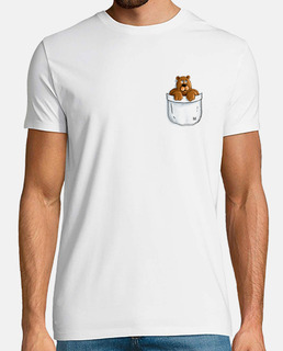 tee-shirt basique. ours poche 002