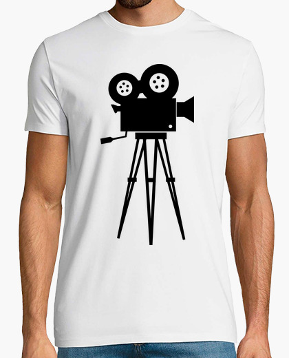 Tee-shirt Camera Cinema Black