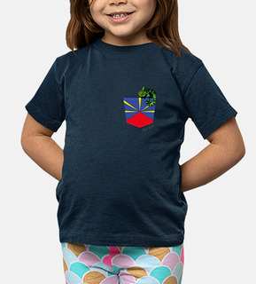 Tee-shirt enfant manche courte poche caméléon Réunion