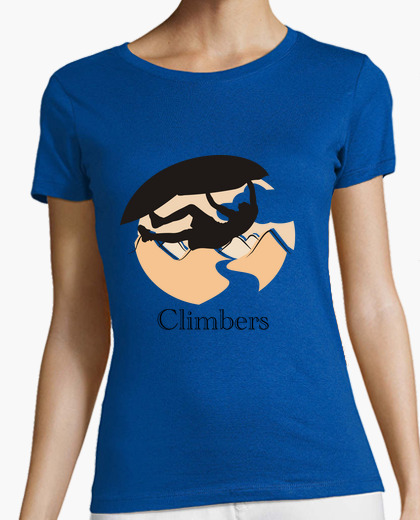 Tee-shirt femme sur le toit de grimpeurs,...