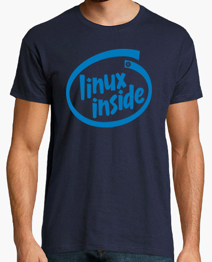 Tee-shirt linux à l'intérieur du geek