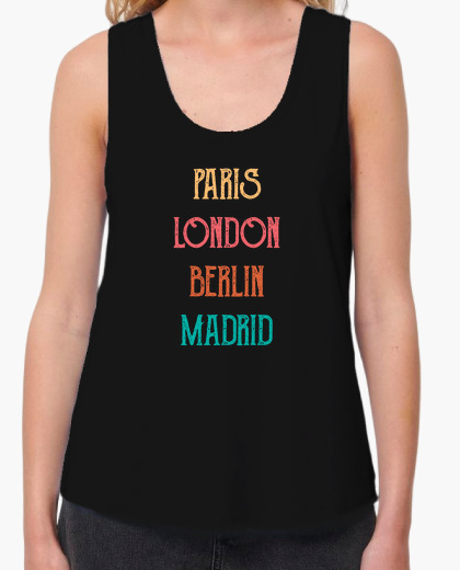 Tee-shirt paris londres berlin madrid