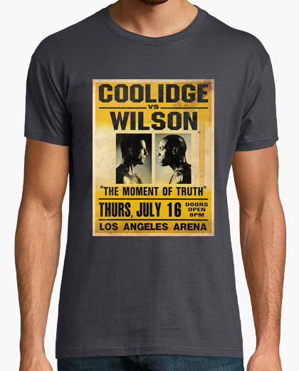 Tee-shirt Pulp Fiction: Coolidge vs. Wilson