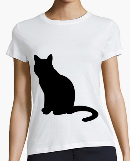 Tee-shirt Silhouette chat noir