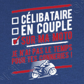 Tee Shirt Sur Ma Moto Humour Motard Tostadora