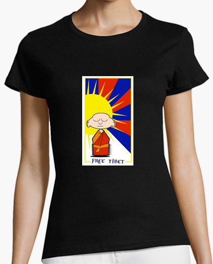 Tee-shirt tibet libre de moine