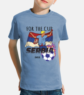 tee shirt bambino, maglia da tifoso uomo a maniche lunghe per sostenere la squadra serba ai mondiali