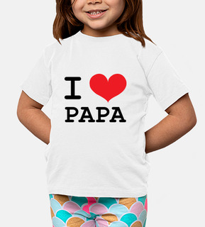 tee shirt bambino: ti amo papà