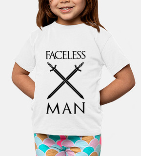 tee shirt di gioco del bambino di troni: uomo senza volto