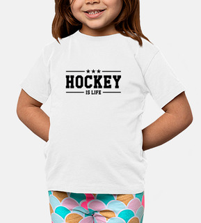 tee shirt di hockey bambino, manica corta, bianco