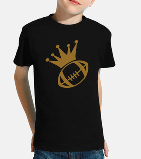 tee shirt di rugby bambino, manica corta, nero