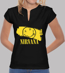 t shirt nirvana femme