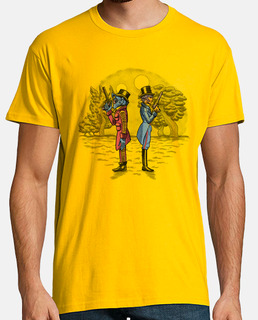 Tee shirt homme, jaune moutarde, qualité supérieure