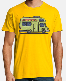 Tee shirt homme, jaune moutarde, qualité supérieure