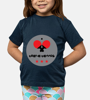 tee shirt tabella figlio pong, manica corta, blu marino