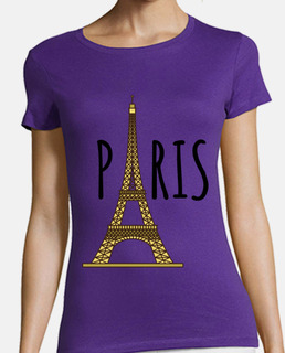 tee shirt violet ou autres couleurs paris champs Elysées boutiques de luxe  visitez paris et la tour