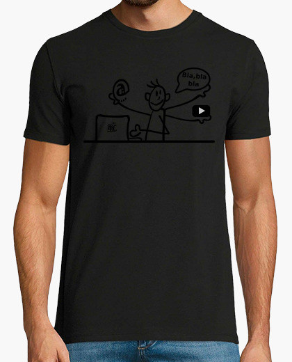 Telecommuting man t-shirt