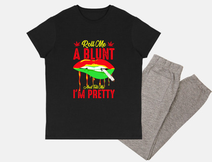 Tell Me I Am Pretty Cannabis Mens t-shirt, short sleeve, top quality