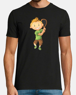 Tennis Boy With Racket