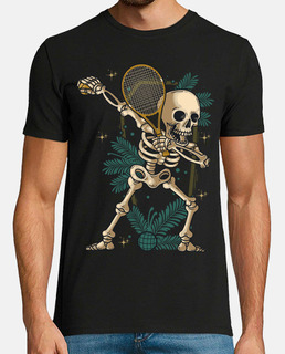 tennis dabbing skeleton tennis player
