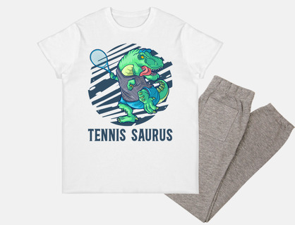 tennis saurus dinosaur t rex tennis pla