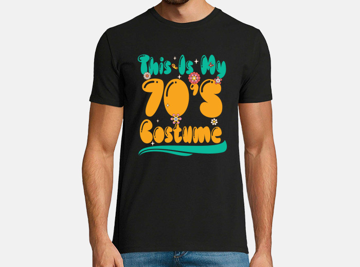 Tee shirt tenue annees 70 pour femme homm. tostadora