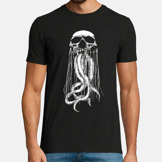 T-shirt teschio mostro con tentacoli tostadora - Main Image
