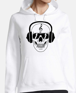 teschio musicista nero