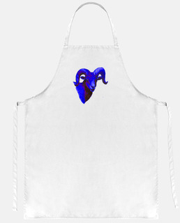 tête de chèvre bleu foncé