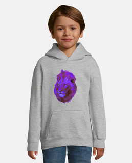 tête de lion violette