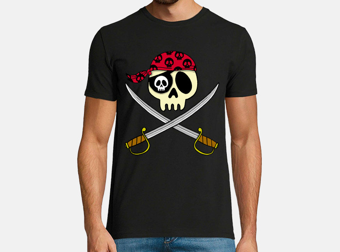 Tee shirt t te de mort pirate tostadora