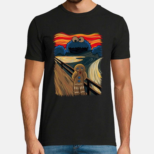 Camisetas La Colmena 6011-The Cookie Muncher (Raffiti - Ideas C. P.), Reines Schwarz, M Camisetas La Colmena 6011-The Cookie Muncher (Raffiti - Ideas C. P.), Reines Schwarz, M