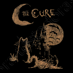 Unibly The Cure Cat Moon Lover - Maglietta Uomo 100% Cotone